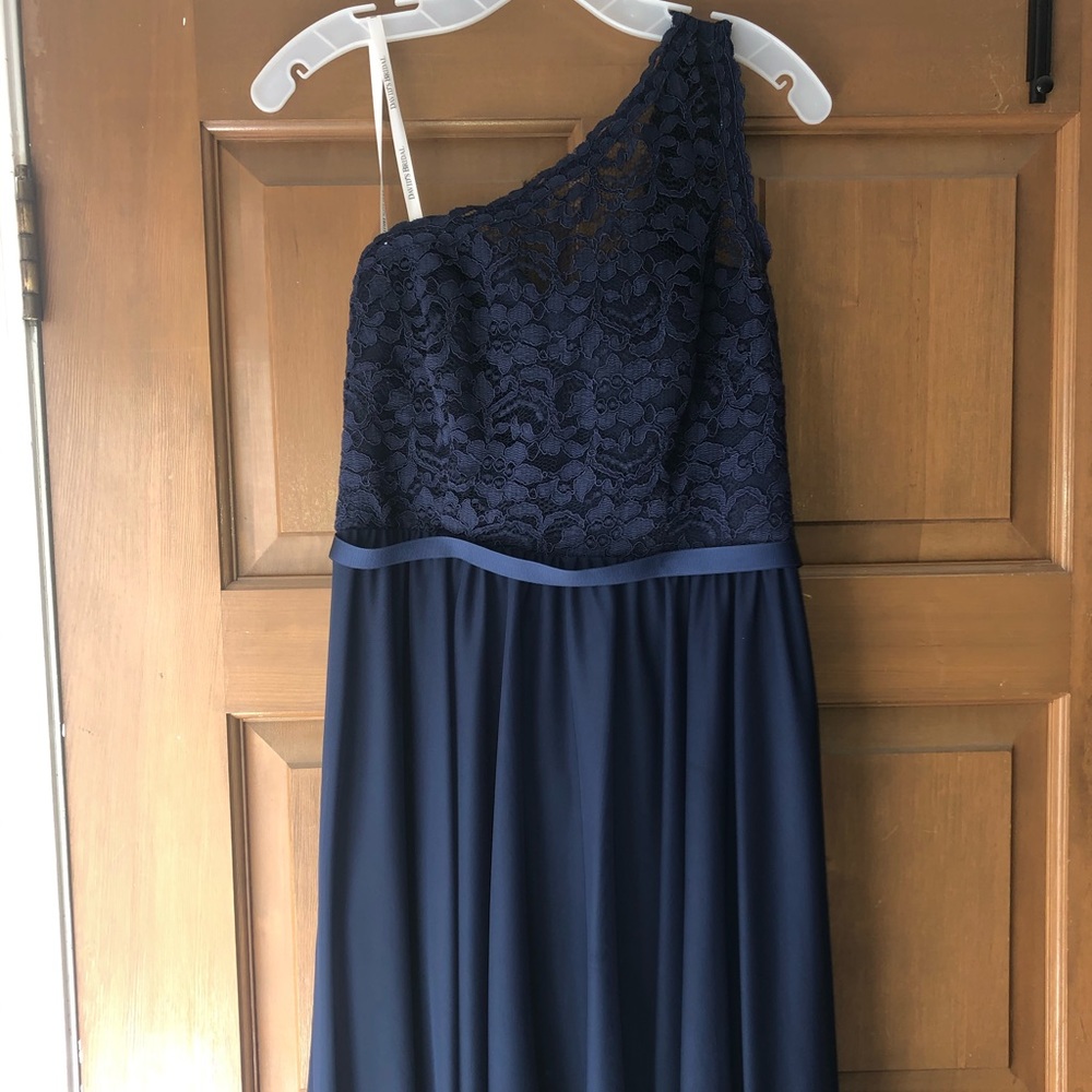 David’s Bridal one strap dress